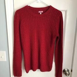 Bass Classic cable knit sweater Size M/L. GUC!